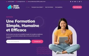 creation-site-internet-formation-à-distance-Ironform accueil _resultat
