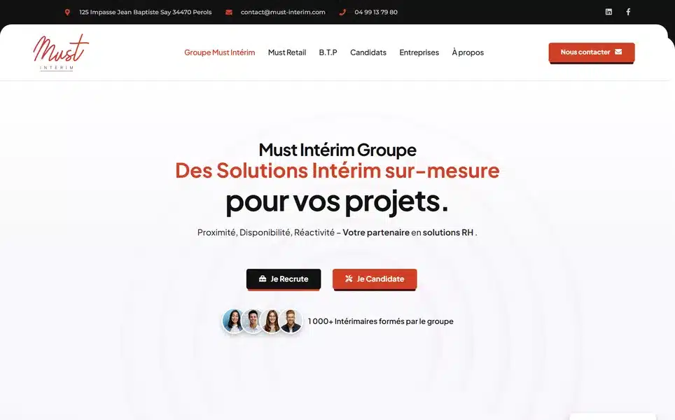 Réalisation web — Site Web Montpellier