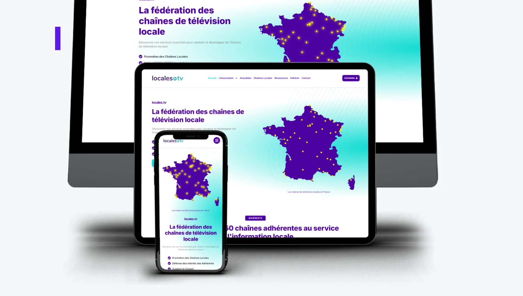 Nouveau site d'association créé par Site Web Montpellier