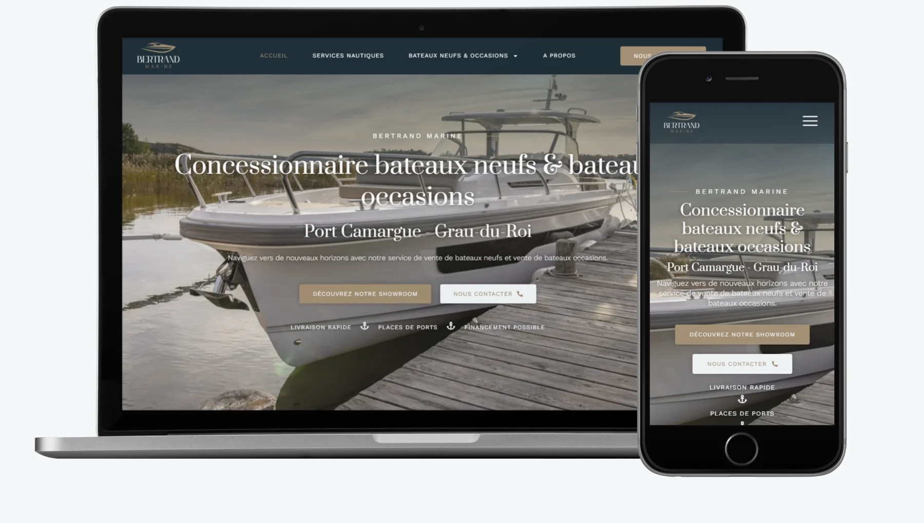 Nouveau site de concessionnaire créé par Site Web Montpellier