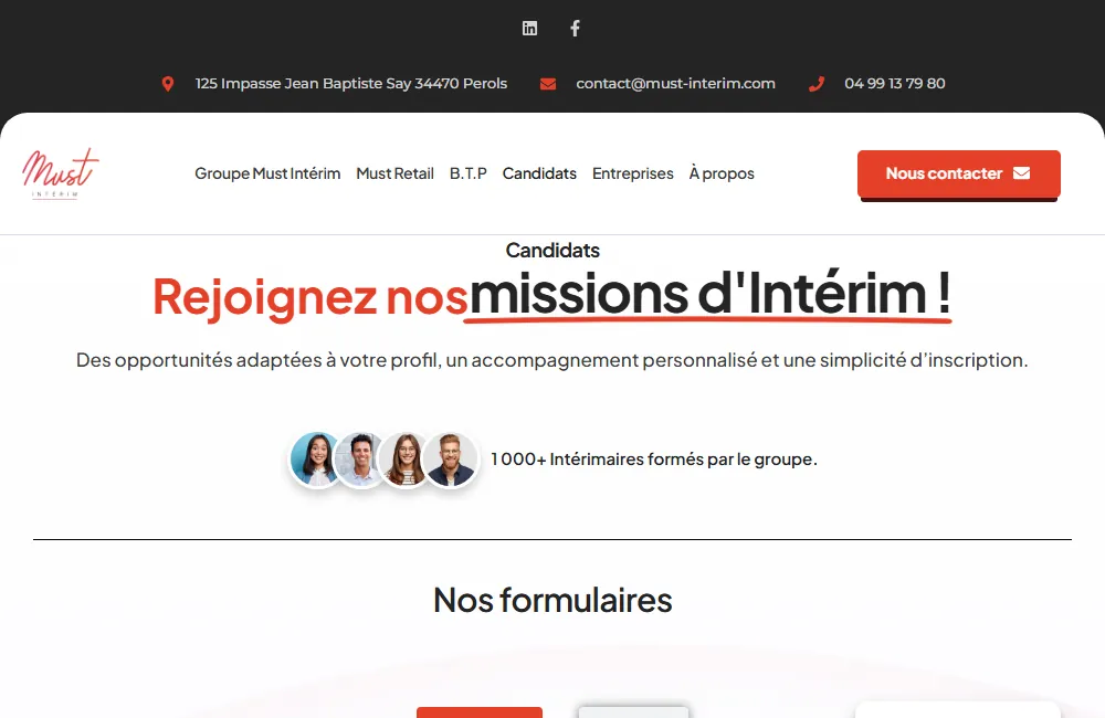 Espace candidats