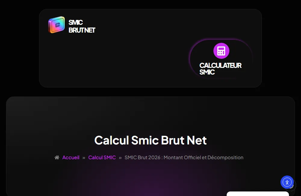 SMIC brut 2026