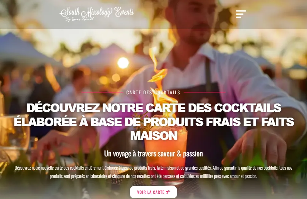 Carte cocktails