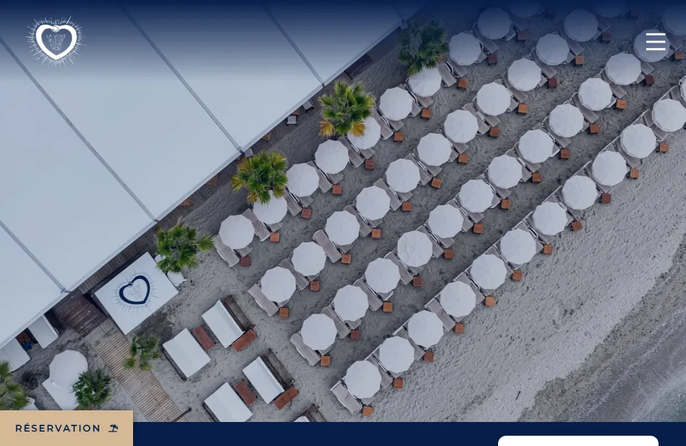 La plage privée