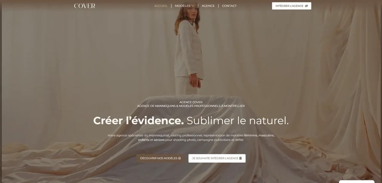 Site de Agence Cover Models
