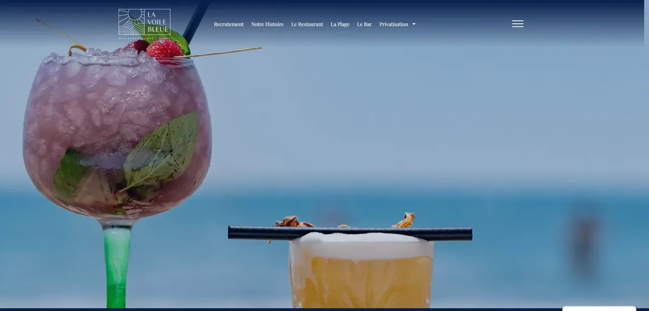 Site de La Voile Bleue