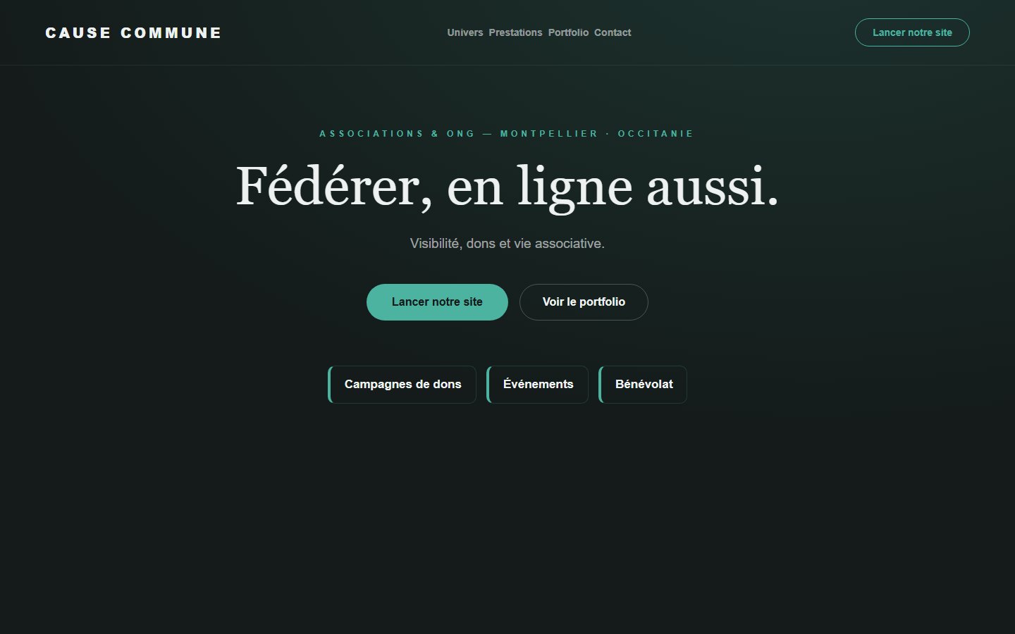 Site internet association - exemple 3