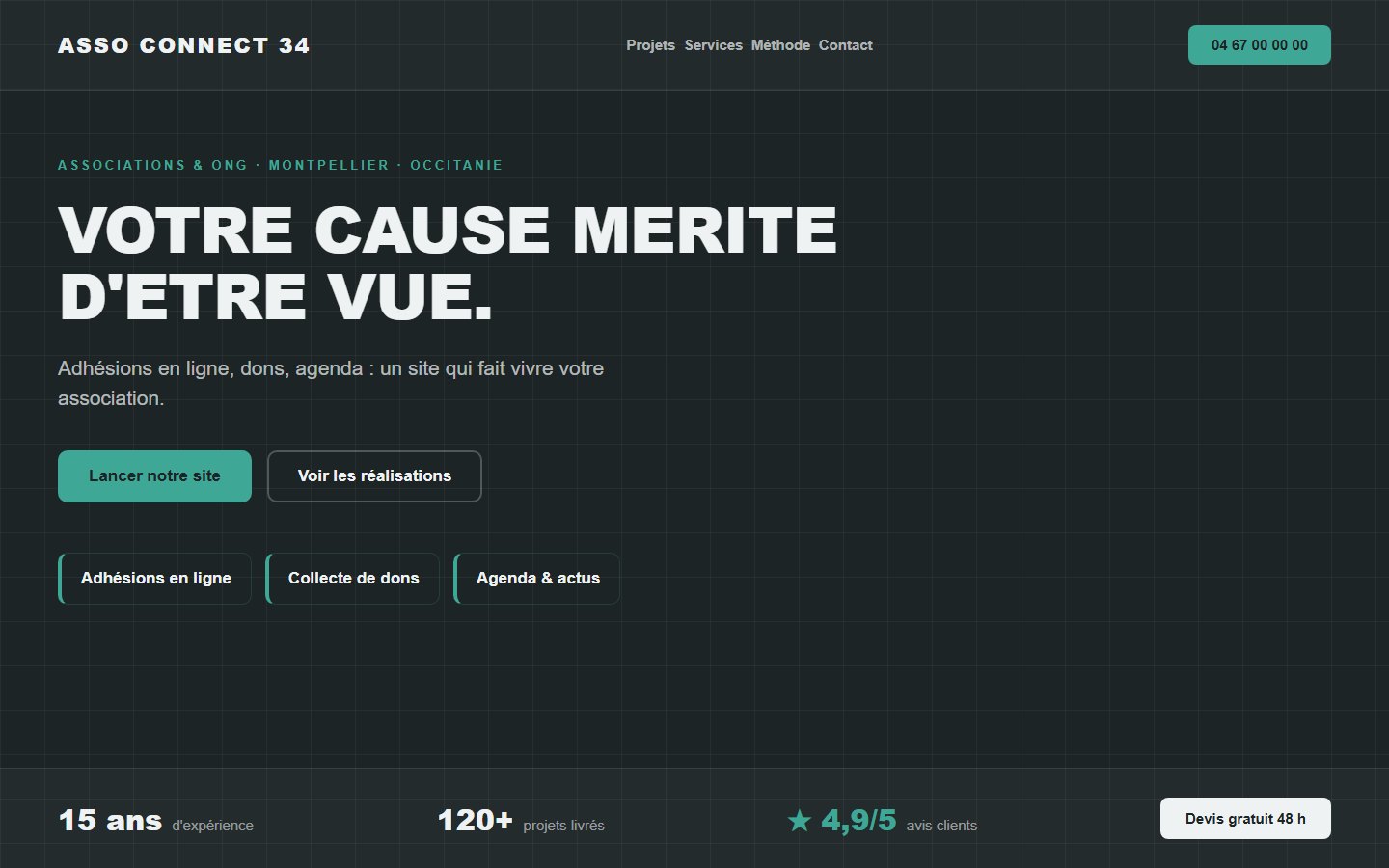 Site internet association - exemple 1