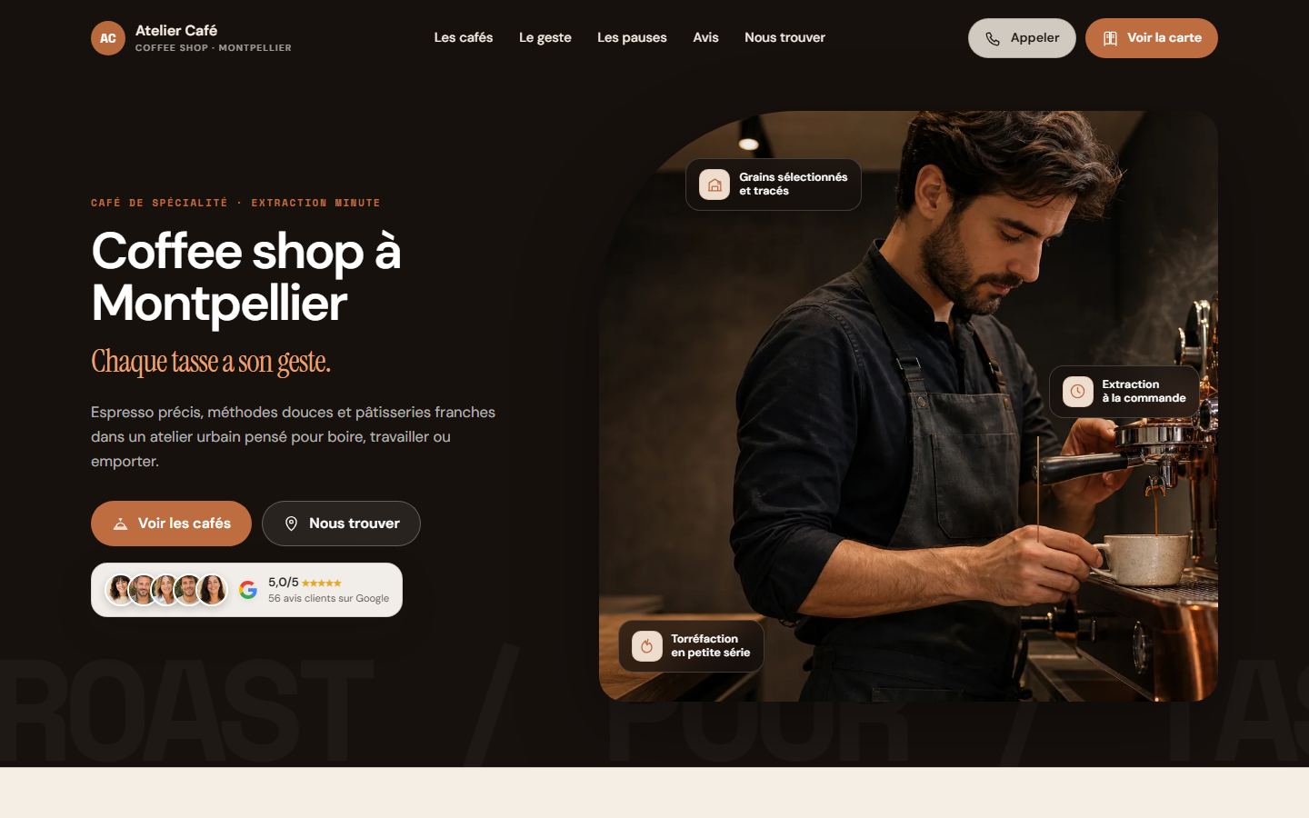 Création de site internet pour Boulangerie Site internet boulangerie - exemple 1