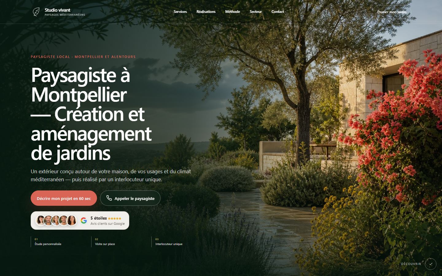 Site internet fleuriste - exemple 3