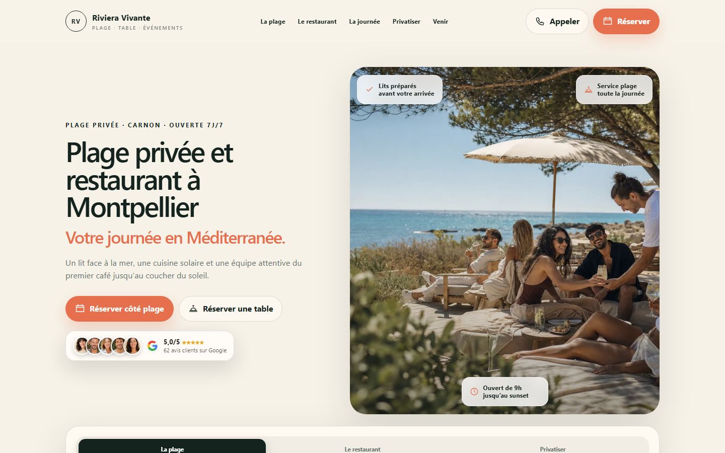 Création de site internet pour agence événementielle à Montpellier Site internet événementiel - exemple 3