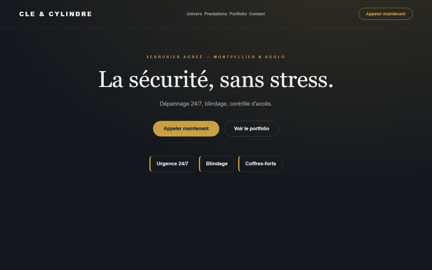 Site internet serrurier - exemple 3