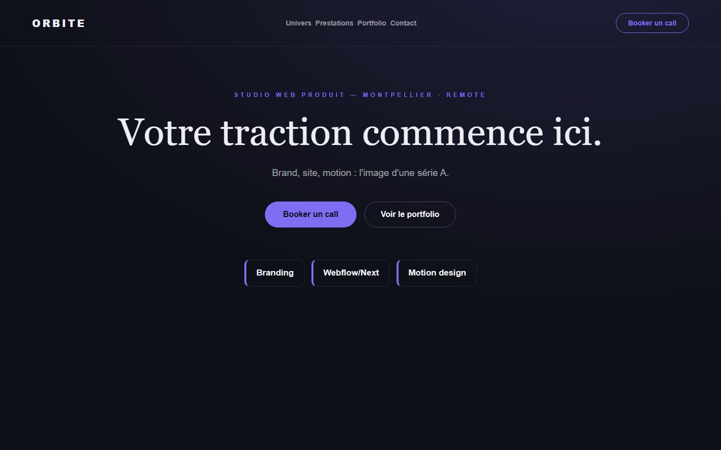 Site internet startup tech - exemple 3