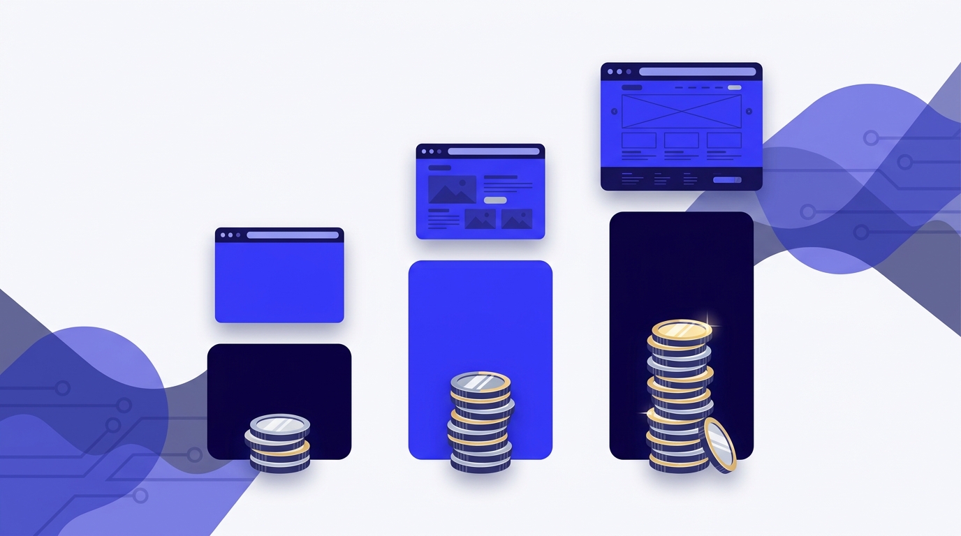 Fourchettes de prix d'un site vitrine