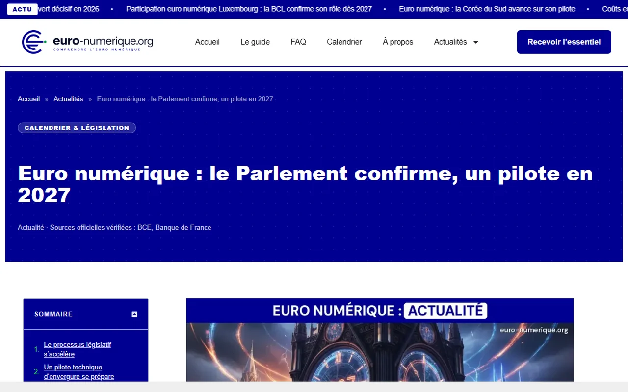 Site média automatisé : euro-numerique.org, 1 article par jour sans intervention Article d'actualité généré et vérifié automatiquement