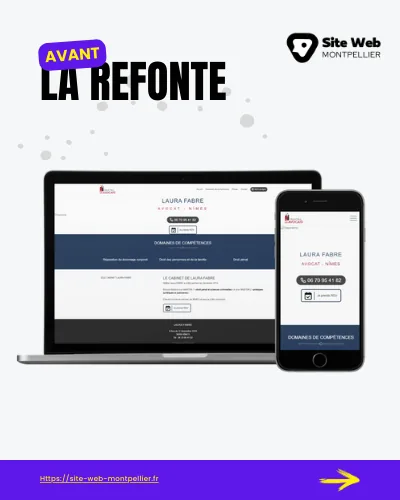 Site Laura Fabre avant la refonte