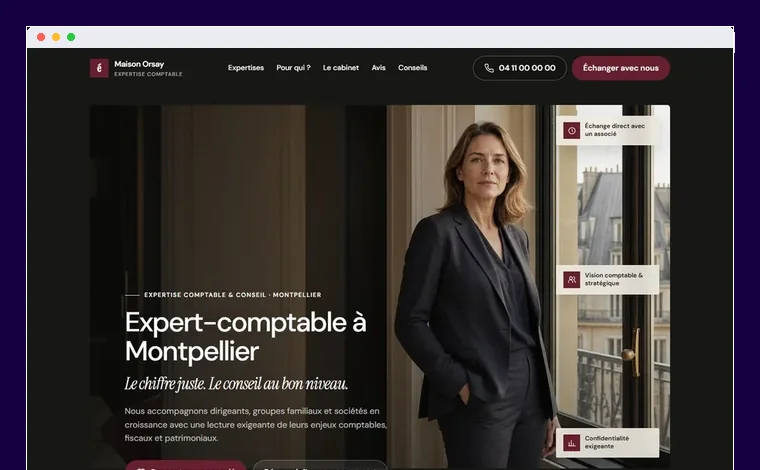Site internet pour services et entreprises dans le bassin de Thau — réalisation Site Web Montpellier