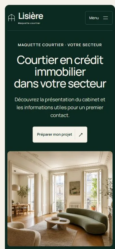 Création de site internet pour courtier