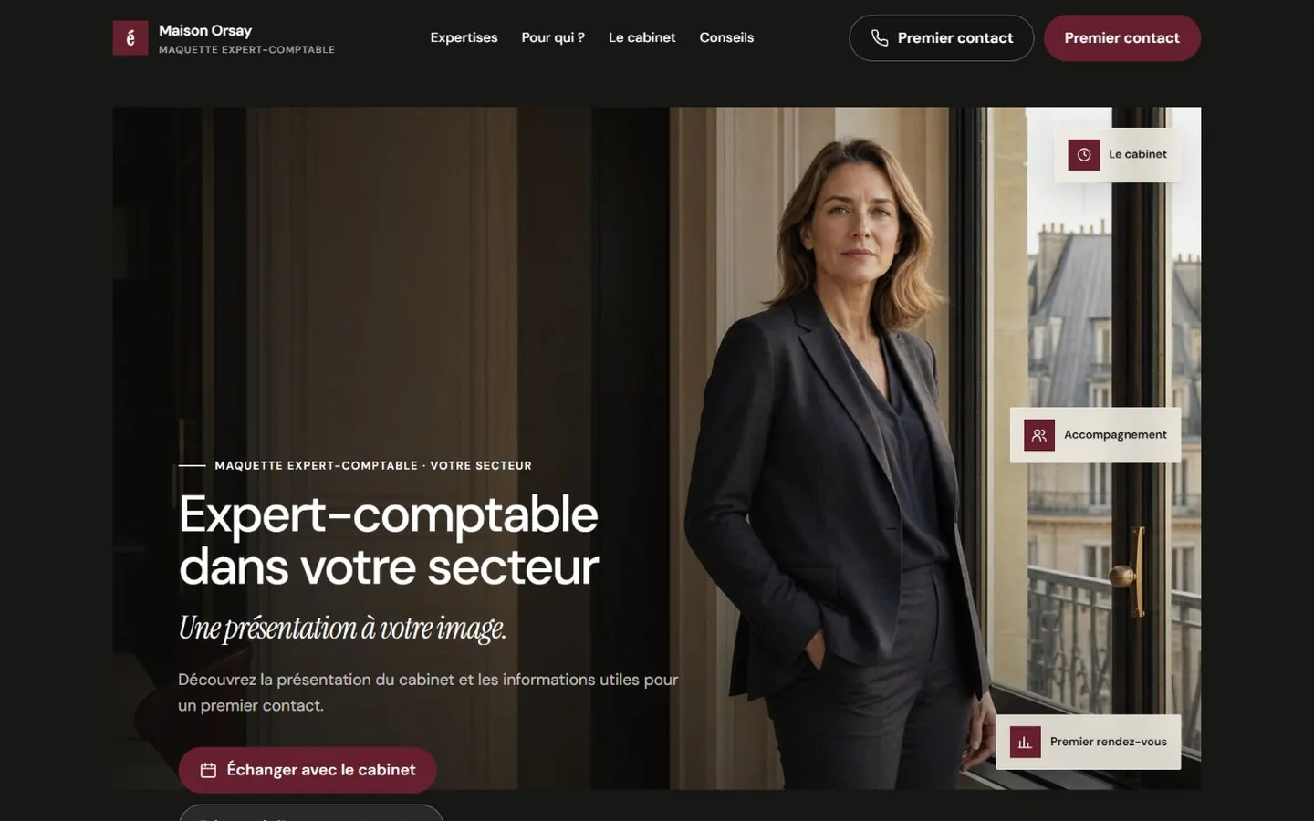 Création de site internet pour expert-comptable : cabinet d’expertise comptable, site réalisé par l’agence web Site Web Montpellier
