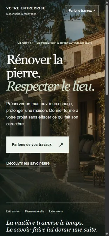 Création de site internet pour macon