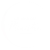 a white circle with text