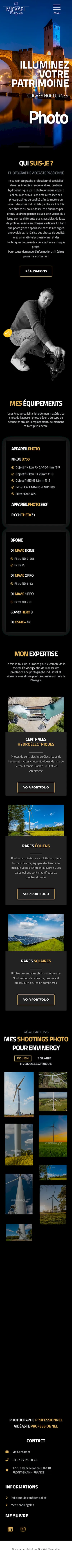 Création site internet photographe